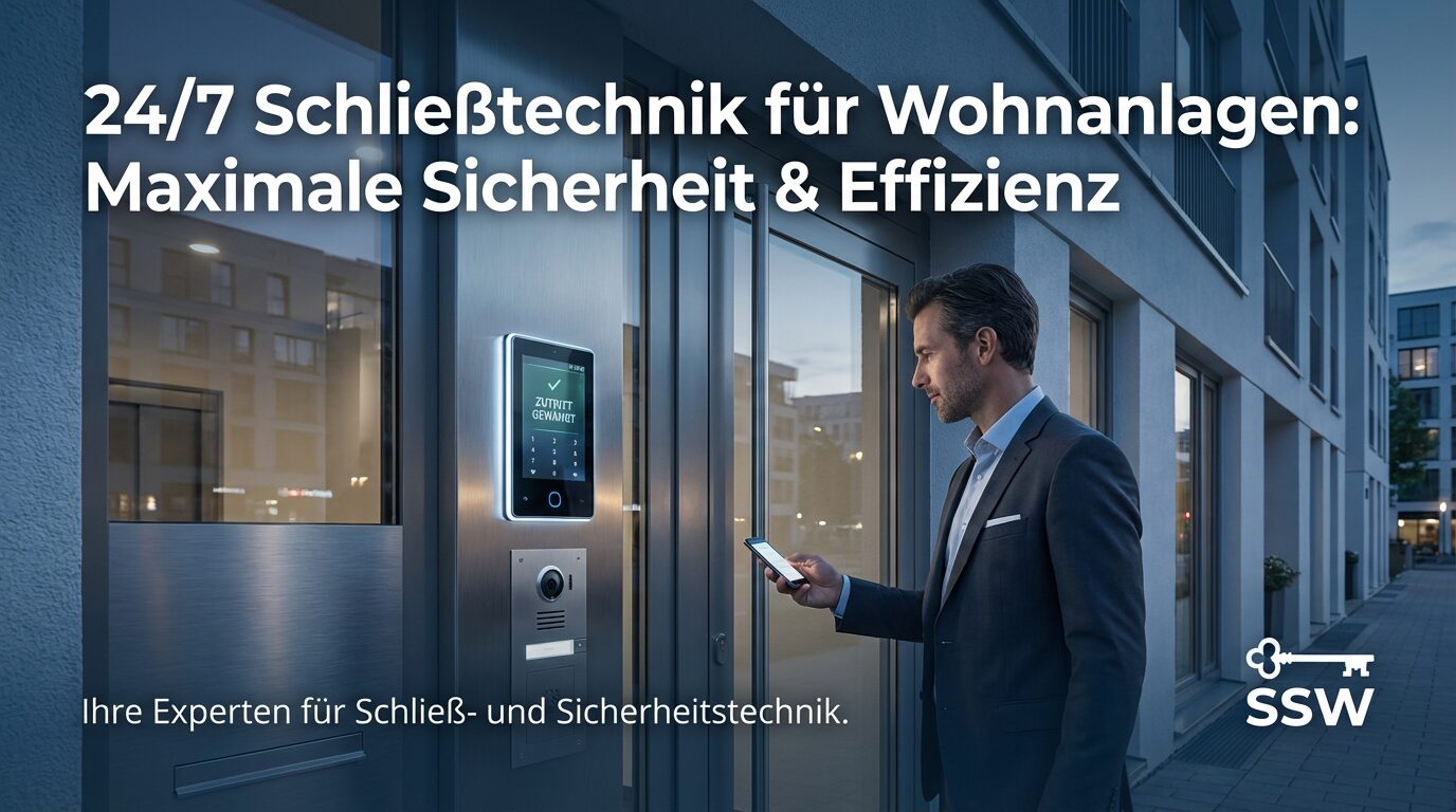 24/7 Schließtechnik für Wohnanlagen: Maximale Sicherheit und Effizienz für moderne Immobilienverwaltungen📞 089/94391022